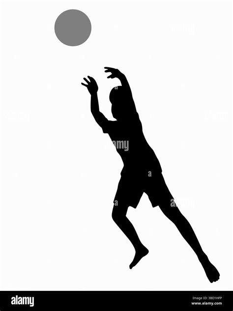 Silhouettes of Boys Playing with a Ball Stock Vector Image & Art - Alamy