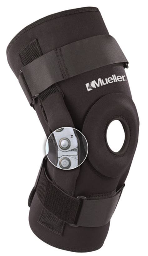 Mueller PRO-LEVEL Triaxial Hinged Knee Brace Deluxe Medial/Lateral ...
