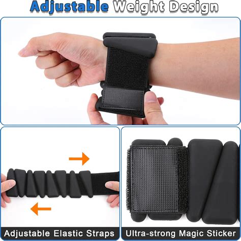 Buy Adjustable Ankle Weights for Women Men Kids, Biupky 1 Pair 2 lb ...