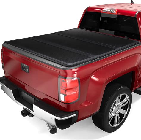 Telyswee Hard Tri-fold Tonneau Cover Fold Truck Bed Covers Compatible with Dodge Ram 1500 5.6ft ...