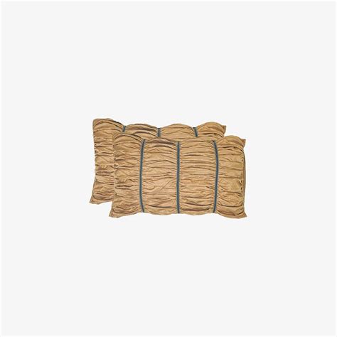 Italian Weave Designer Pillow Covers- Set Of 2 - Butterscotch – Zarf ...