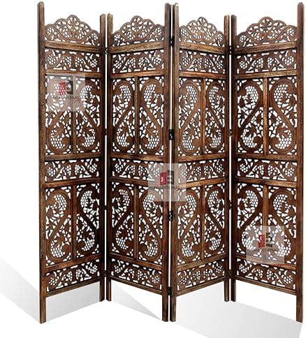 CRAFT DECOR Wooden partition for Living Room | Wood Screen for Pooja ...