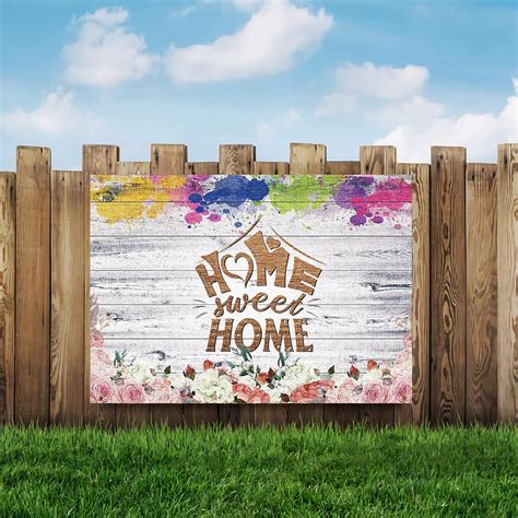 Buy Large Home Sweet Home Banner Backdrop, 7x5ft Photo-Shoot Background ...