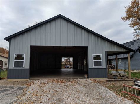 6/12 Pitch Pole Building with Custom Trusses