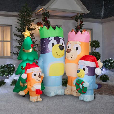 Bluey Family Holiday Inflatable Decoration (1 each) Delivery or Pickup ...