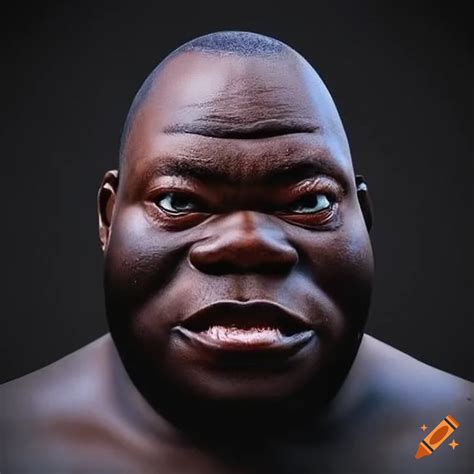 Big Black Man on Craiyon