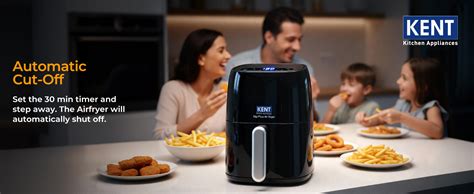 KENT Digi Plus Air Fryer | 4L Capacity & 1300W | Fry, Grill, Roast ...