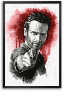 RangeeleInkers Walking Dead Bloody Sketch Laminated Frame Poster Paper ...