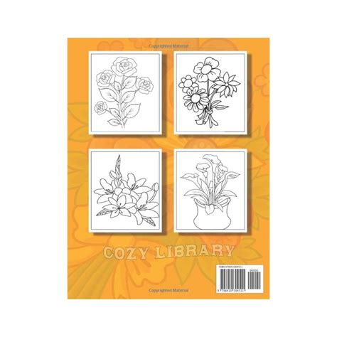 Large Print Flowers Coloring Book: 50 Beautiful | Ubuy India