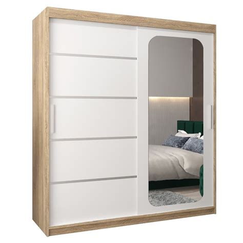 Szafa przesuwna Garderoba PROMO V2 180 sonoma/biały | home&you