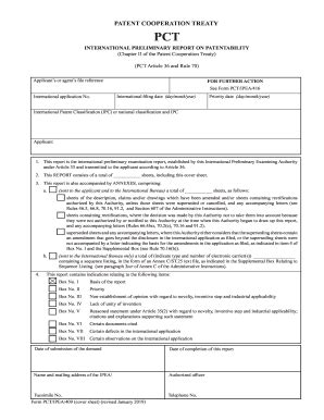 WIPO Form PCT/IPEA/409 2019-2026 - Fill and Sign Printable Template Online