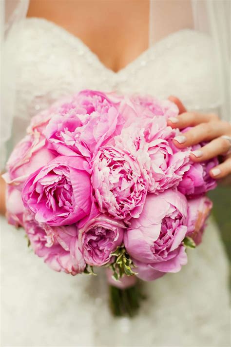 Simple Peony Wedding Bouquet at David Greenfield blog