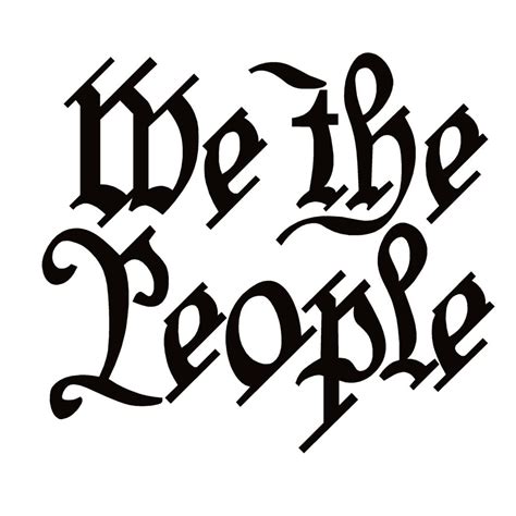 We The People Window Decal - We The People Constitution Logo Sticker - 7208