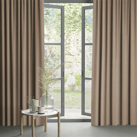 Buy D'DECOR Strea Damask- Brown Jacquard Woven Opaque Window Curtain ...