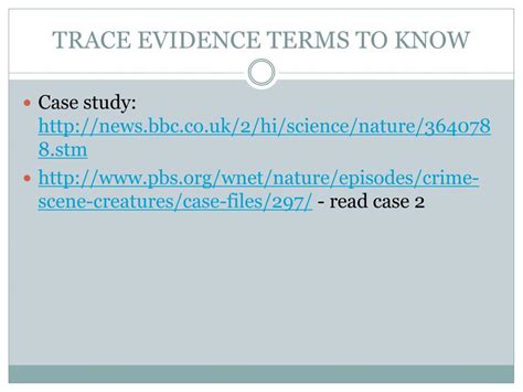 Image result for Trace Evidence Unit