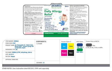 DailyMed - DR TALBOTS INFANT DAILY ALLERGY RELIEF- allium cepa 12x ...
