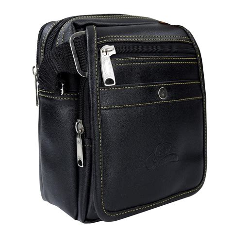 Leather World Unisex Casual Leatherette Sling Crossbody Bag