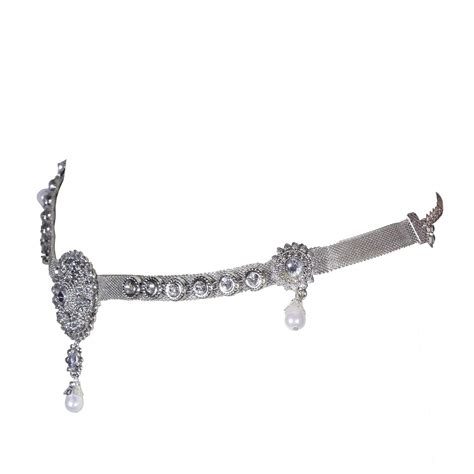 Buy WomenSky Oxidized Silver Kamarband Kamarpatta for Women and Girls ...