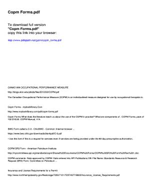 Copm Assessment Forms 的图像结果