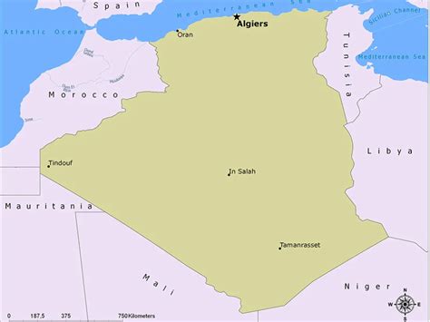 Algiers Algeria Map