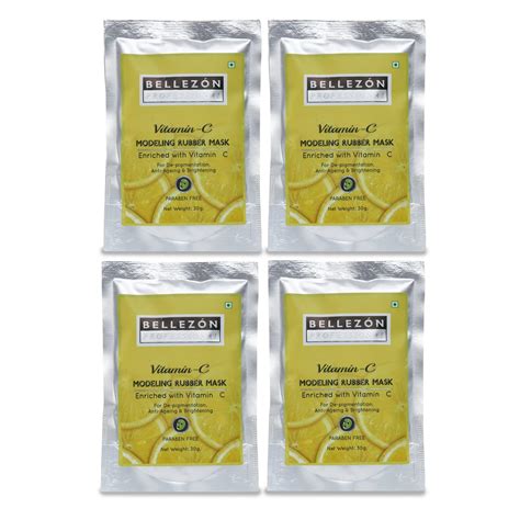 Buy Bellezon Professional Vitamin C Modelling Rubber Mask Pack of 4 ...