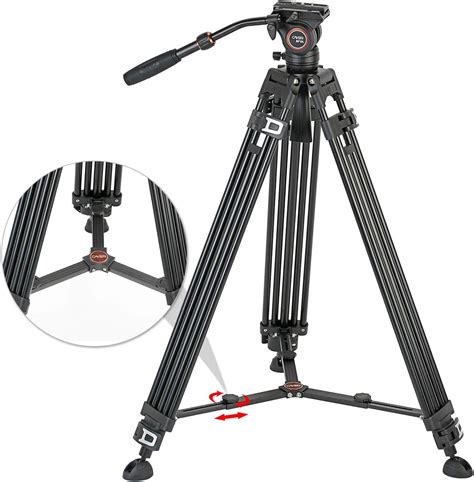 Cayer BF10L Professional Video Tripod Kit, 74 inch India | Ubuy