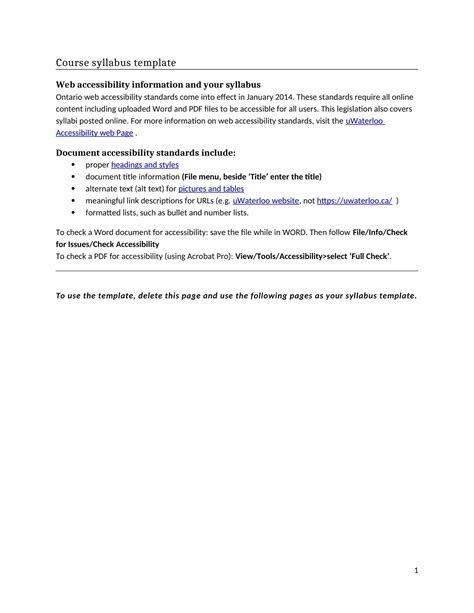 Syllabus Examples 的图像结果