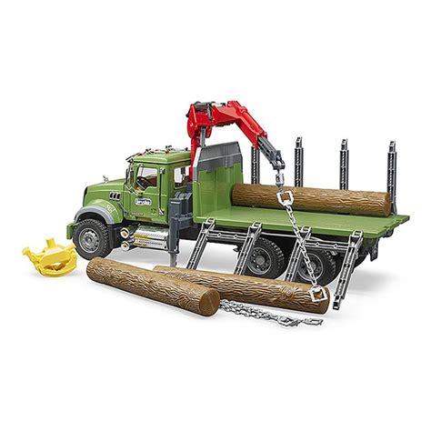 Kamion Mack sa drvima Bruder 028244 | Volim svoj dom