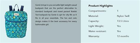 Buy Genie Ikatish Daypack 14 inch, Stylish and Trendy College backpacks ...