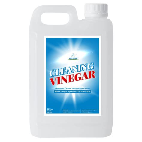 VITSZEE White Cleaning Vinegar 1l for Household Surface Cleaner Glass ...