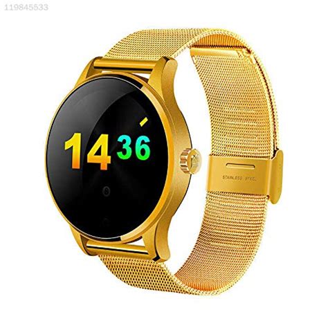CLAPON FA63 Gold Bluetooth Step Count for iOS Android Smart Watch ...