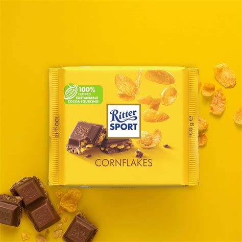 Ritter Sport Cornflakes Milk Chocolate 100g | Imported Chocolate from ...