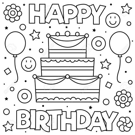 Free Printable Happy Birthday Coloring Pages | dev.onallcylinders.com
