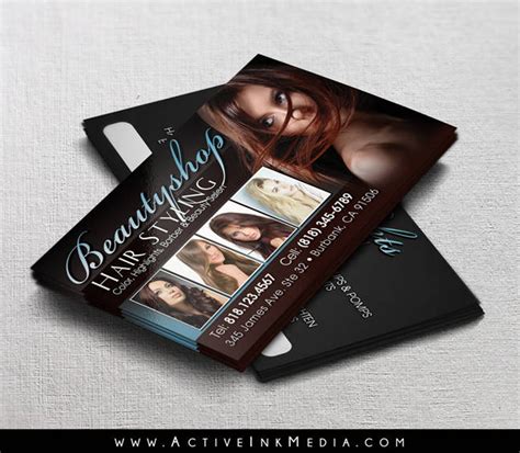 Hair Stylist Business Cards 的图像结果
