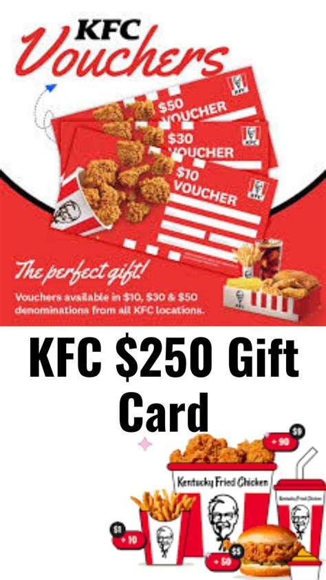 KFC $250 Gift Card – Feast on Your Favorites Without Paying a Dime! 🍗🎉 ...