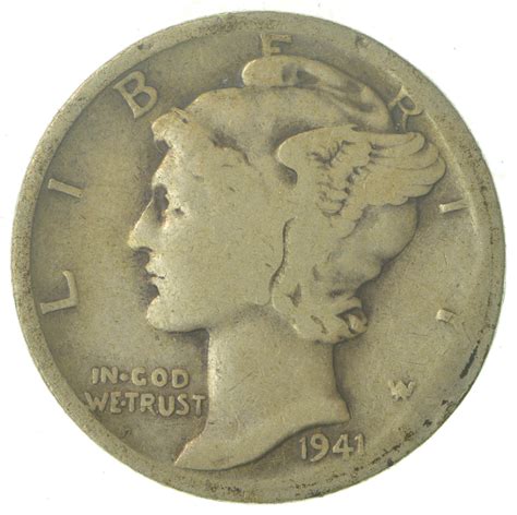Over 70 Years Old United States Mercury Head Dime - 1941-D | Property Room