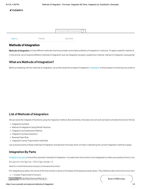 Image result for Methods of Integration