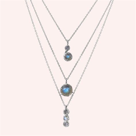 Luxurious Labradorite Necklace – Gemstone Necklace in the USA – Silver ...