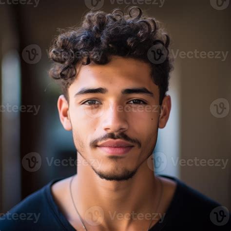 AI generated black curly haired Spanish 19 years old man 40325270 Stock ...