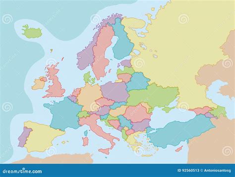 Blank Map Of Europe With Countries