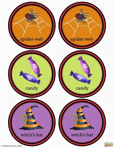 Halloween printable game: A free Halloween memory game
