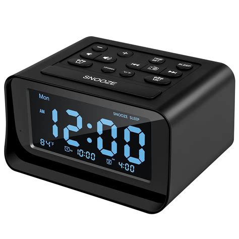 Acsonwin Digital Alarm Clock Radio, Small Clock for Bedroom/Kids/Teens ...