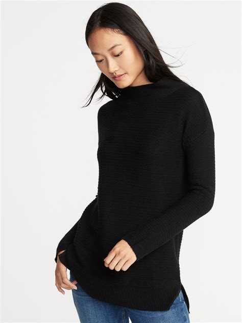 Textured-Stitch Turtleneck Sweater for Women | Old Navy | Cardigan ...