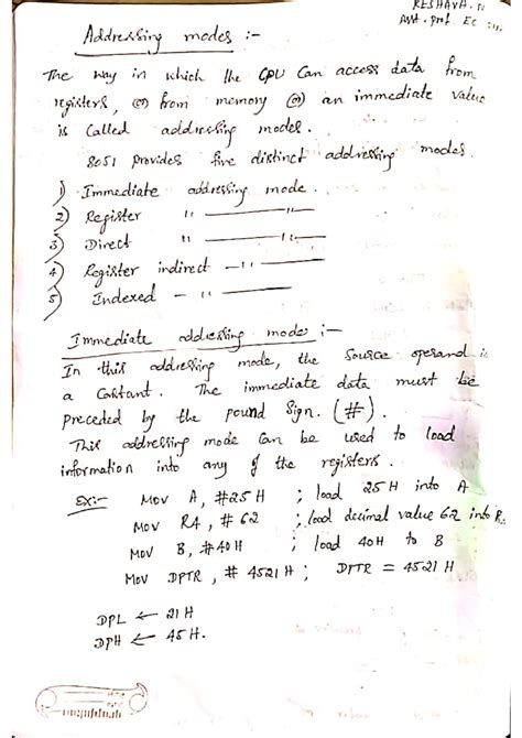 Microcontroller mod2 - Module wise notes for vtu students - RESHAVA. N ...