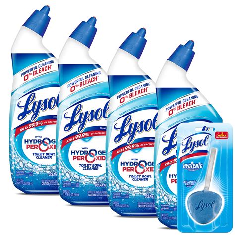 Amazon.com: Lysol Bleach Free Hydrogen Peroxide Toilet Bowl Cleaner ...
