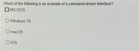 Image result for Command-Driven Interface Examples
