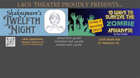 LACS Theatre Presents Shakespeares Twelfth Night & 10 Ways to Survive ...
