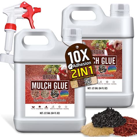 Mulch Glue 1 Gallon Brown Mulch Dye And Glue Landscape | Desertcart INDIA