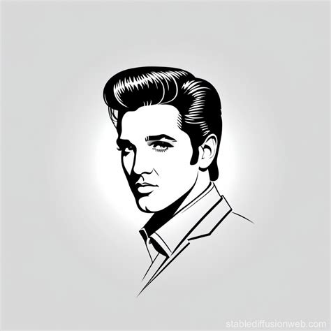 Elvis Presley's Silhouette | Stable Diffusion Online