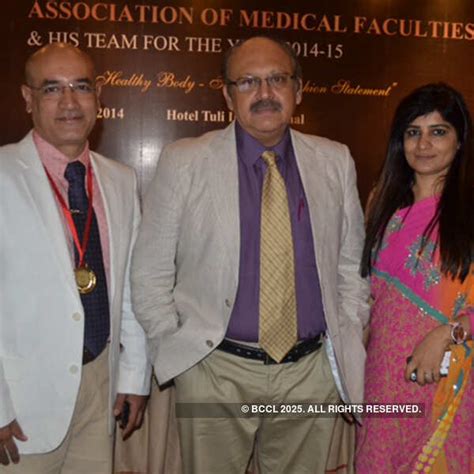 Dr Gopal Arora, Akash Khurana and Dr Sangeeta Arora during the AMF ...